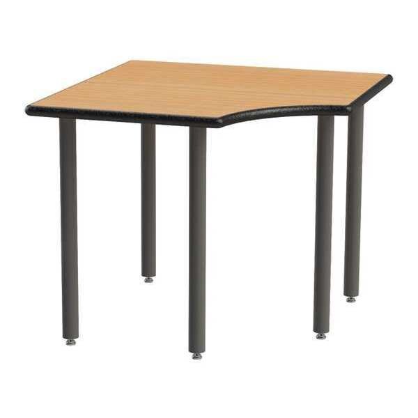 Corner Table, Tubular Legs, 36"x36"x28"H, 36" W X 29-1/4" H