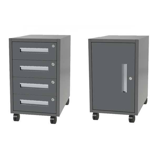 Combo Drawer Portable Storage Cabinet, 26-1/2 in H, 16 in W