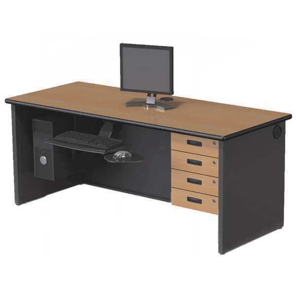 Rectangle Inline Instructor Station, 30"x70"-29.25", 66" W 29-1/4" H