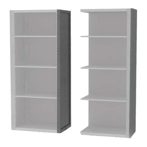 Modular Storage Rack End Side Panel with Tool Panel, 18"D x 144"H