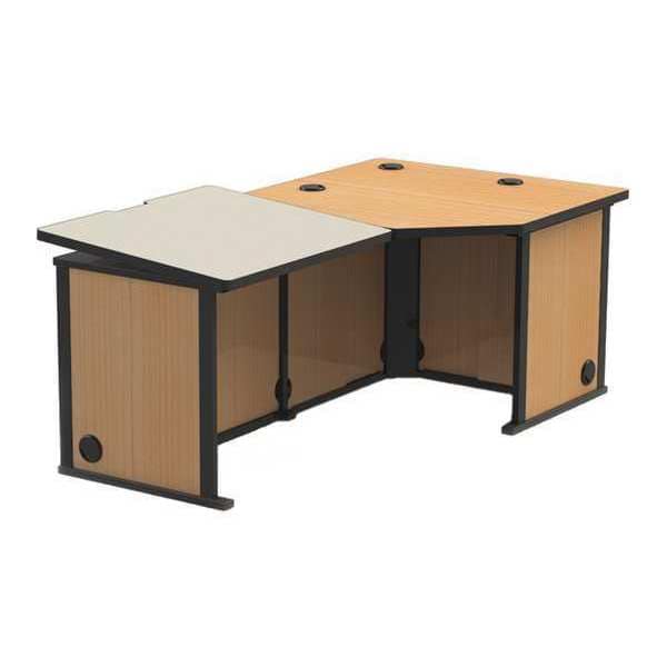 Drafting Station CAD/Dft., w/Wire Compartment, 42"x42", 42" D X 29-1/4" H, 72" W X