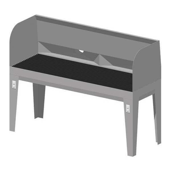 Hand Grinding Station, 72" W, 53" Height