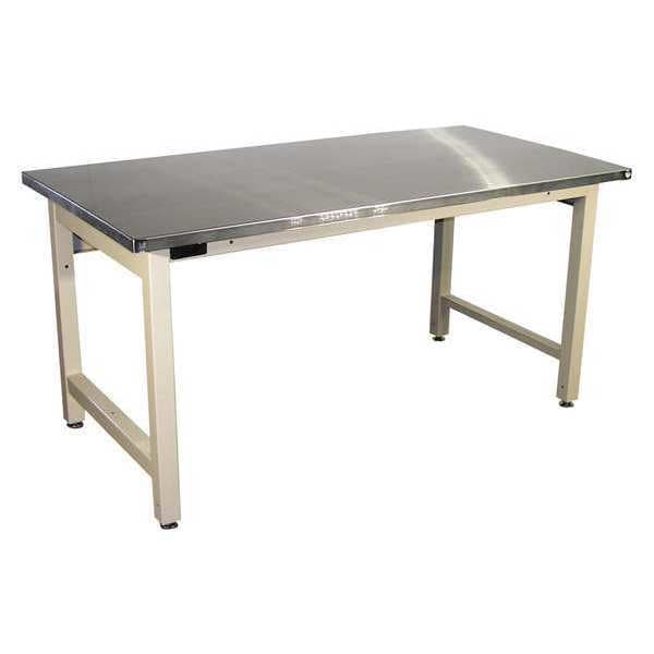 Workstation, Stainless Steel, Lt Beige