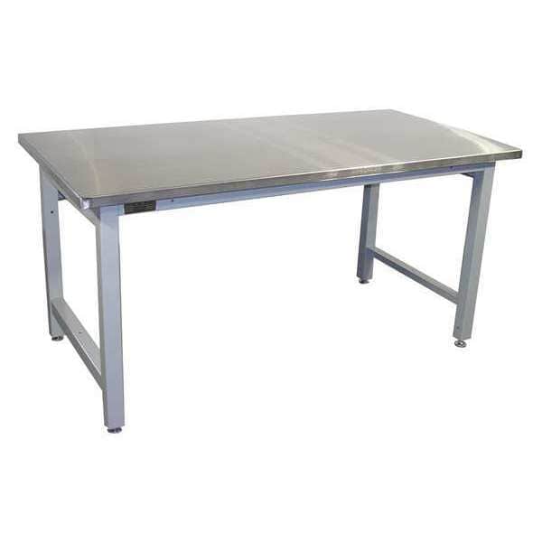 Workstation, Stainless Steel, Lt Gray