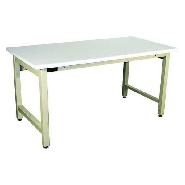 Workstation, Plastic, Rolled Edge, Beige