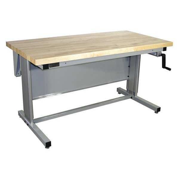 Workstation, Ergo, Solid Maple, Lt Gray