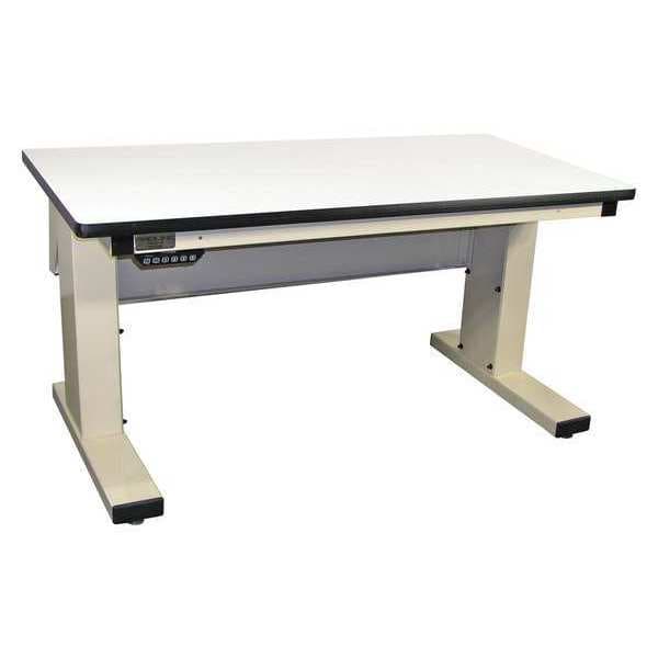 Workstation, Adjust, Plastic, Lt Beige