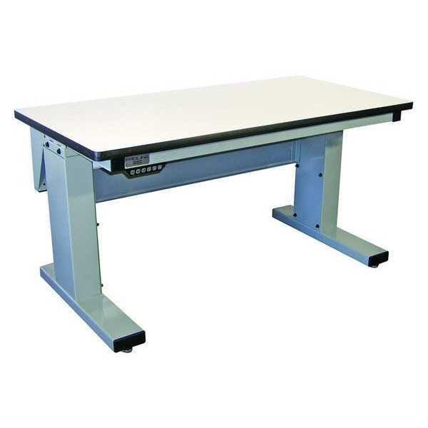 Workstation, Adjust, Plastic, Lt Gray