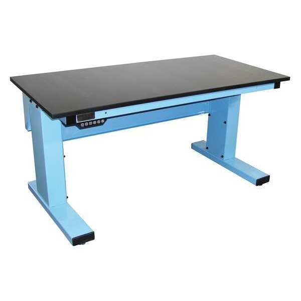 Workstation, Adjust, Chemguard, Lt Blue
