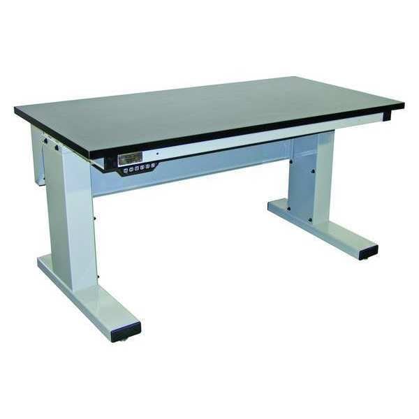 Workstation, Adjust, Chemguard, Lt Gray