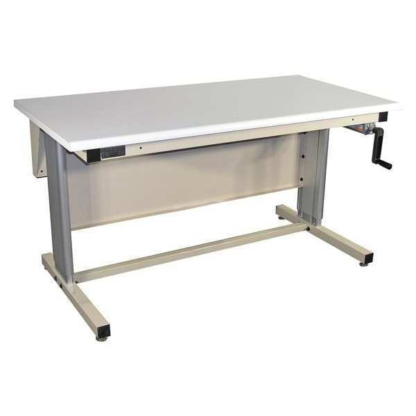 Workstation, Ergo, ESD, Rolled Edge, Beige