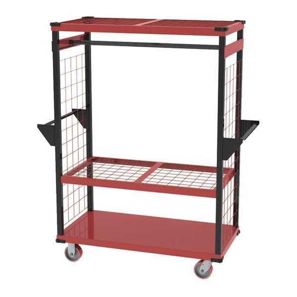 Sports Equipment Cart, 60"Wx24"Dx66"H