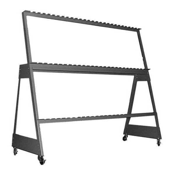 Mobile Clamp Storage Rack, 73"Wx28"Dx66"H