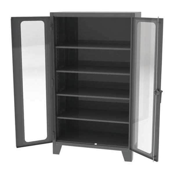 Shelving Storage Cabinet, 90 in H, 48 in W, 5 Shelves