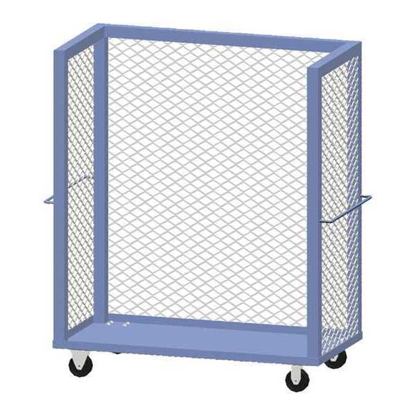 Cart, 24"Dx48"L, 1 Shelf, Mesh