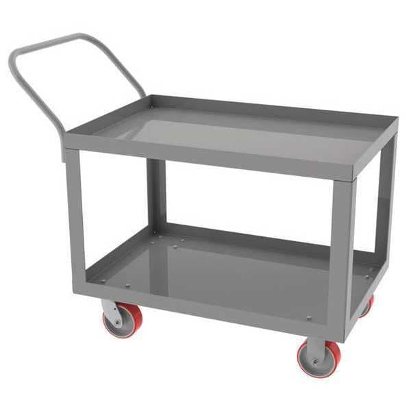 Low Profile Service Cart, 24"Dx36"Wx38"H, 11 ga. Steel, 1500 lb Load Capacity, 38" H