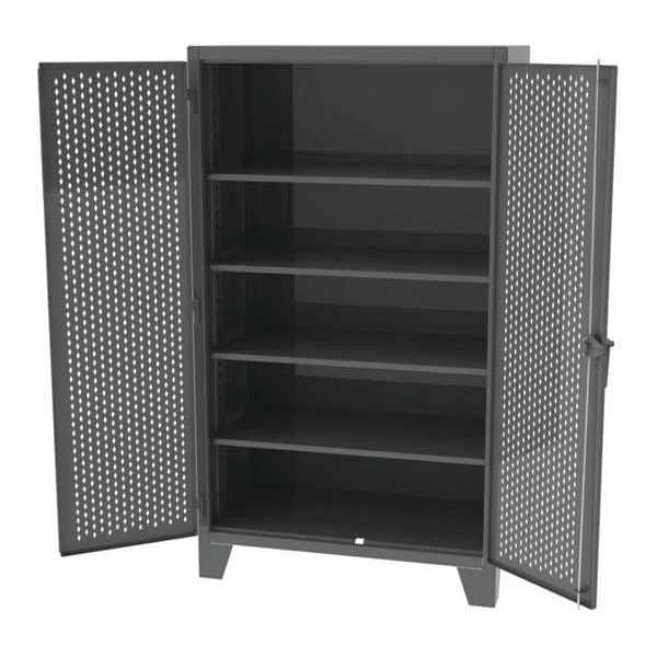 Shelving Storage Cabinet, 84 in H, 48 in W, 4 Shelves