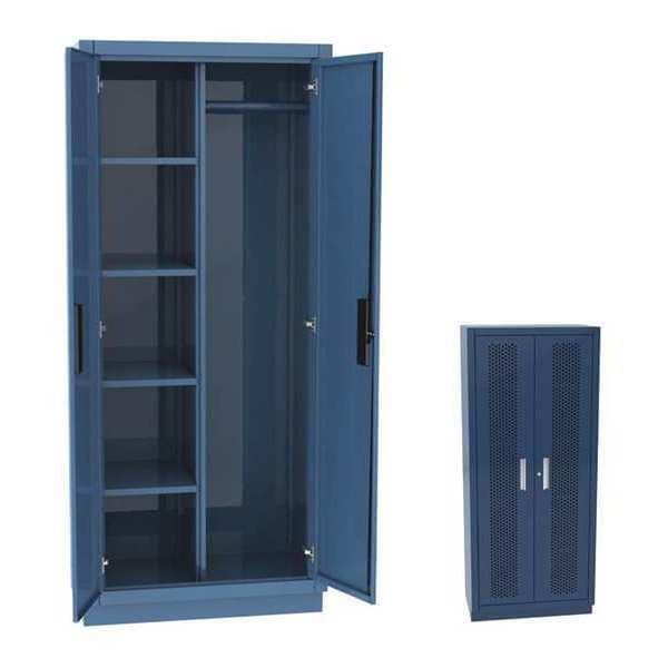 Wardrobe Storage Cabinet, 84 in H, 60 in W, 4 Shelves