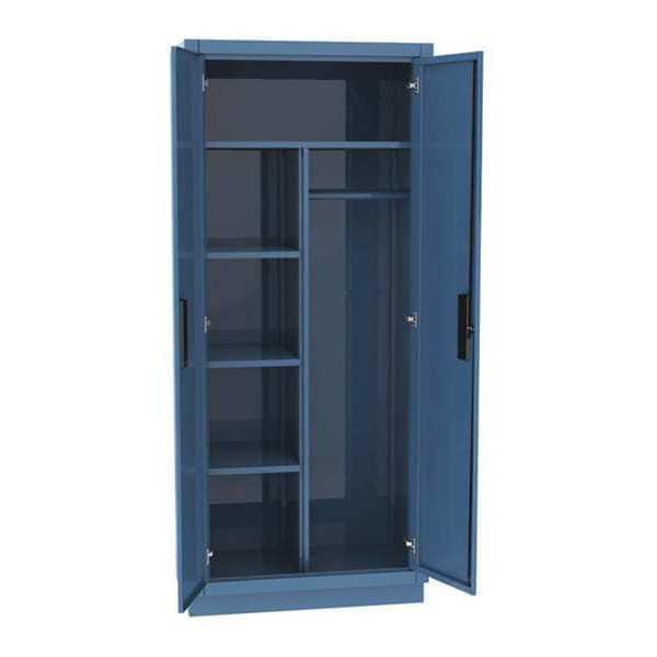 Wardrobe Storage Cabinet, 84 in H, 60 in W, 4 Shelves