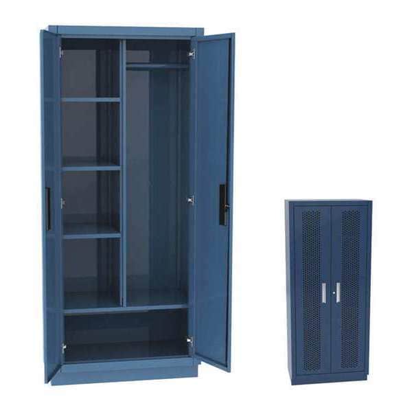 Wardrobe Storage Cabinet, 84 in H, 60 in W, 4 Shelves