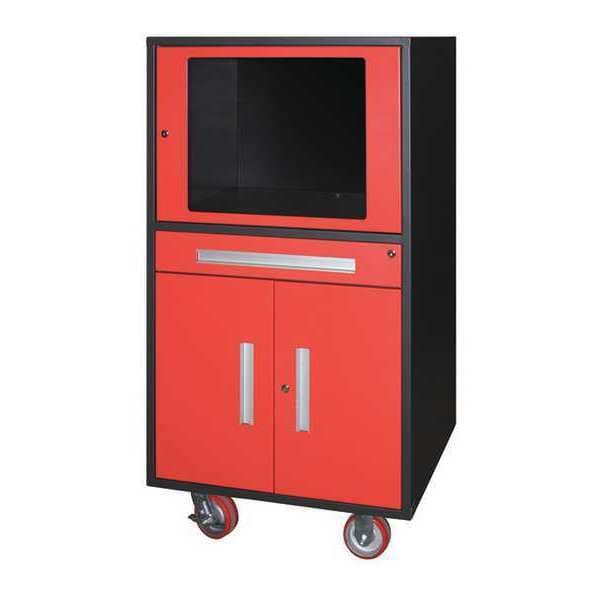 Mobile Computer Enclosure, 30"Wx29"Dx57"H