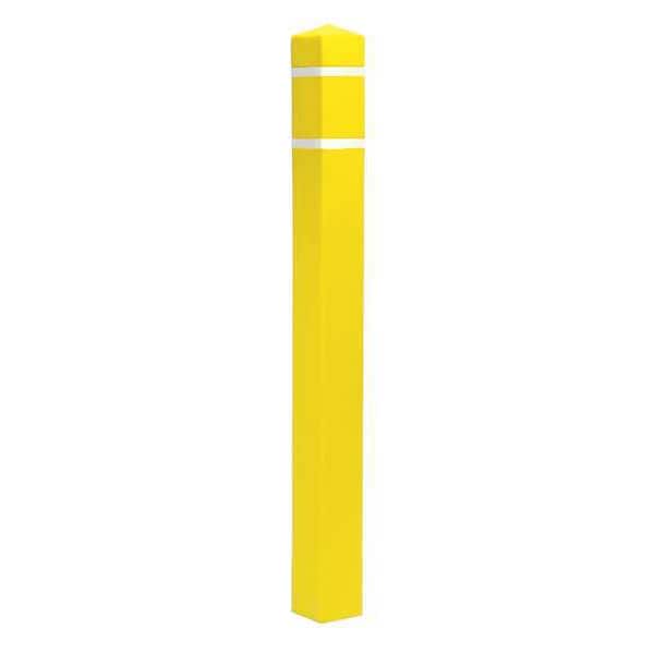 Post Sleeve, 4-1/2x4-1/2 In, 55In H, Yellow