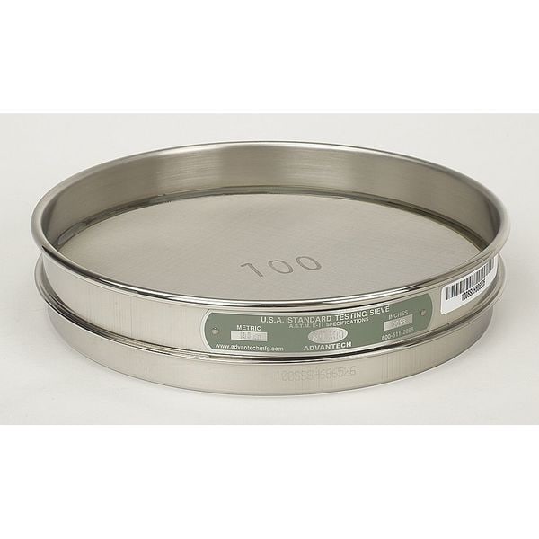 Sieve, No 170, S/S, 8 In, Half Ht