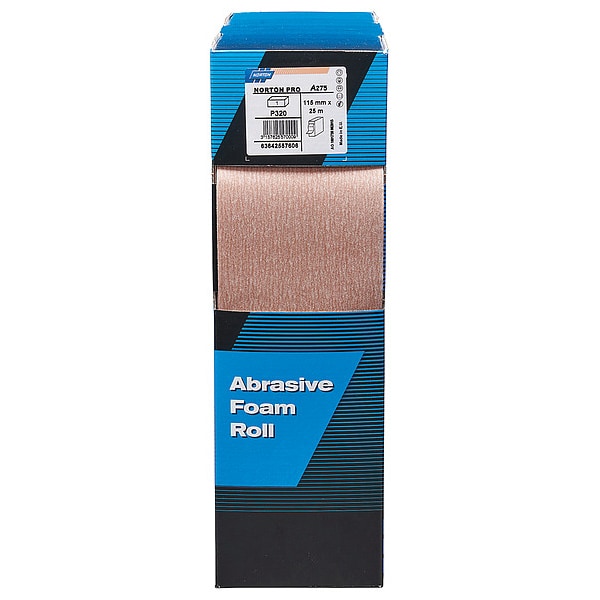 Foam Sanding Pads, 4-1/2in x 82ft, 320G