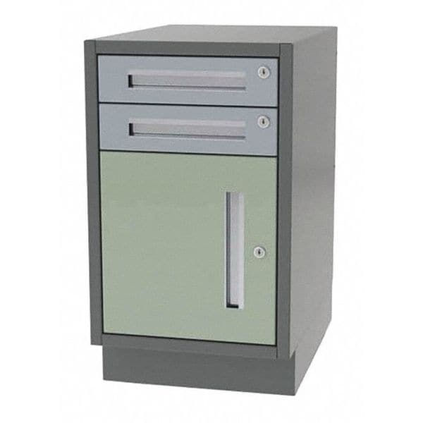 Cabinet, 2 Drawer/1 Door, 16"Wx18"Dx28"H