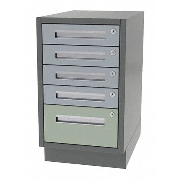 Cabinet, 5 Drawer, 16" W x 18" D x 28" H