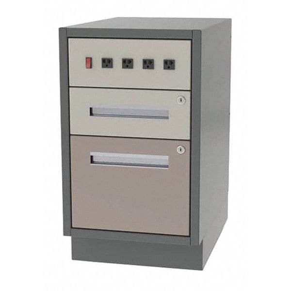 Cabinet, 1 Box/1 Drawer, 16"Wx18"Dx28"H
