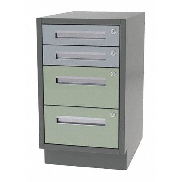 Cabinet, 4 Drawer, 16" W x 18" D x 28" H