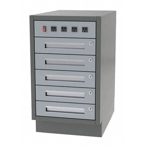 Cabinet, 5 Drawer, 16" W x 21" D x 28" H