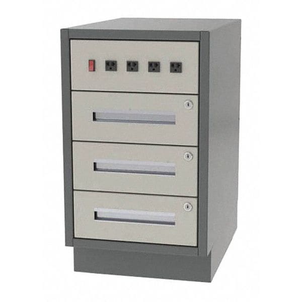 Cabinet, 3 Drawer, 16" W x 18" D x 28" H
