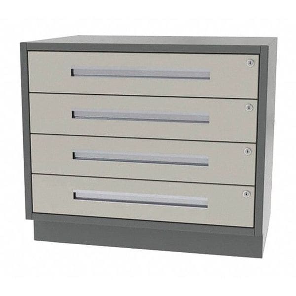 Cabinet, 4 Drawer, 32" W x 18" D x 28" H