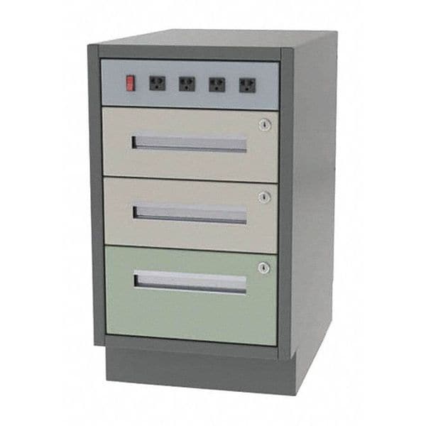 Cabinet, 3 Drawer, 16" W x 18" D x 28" H