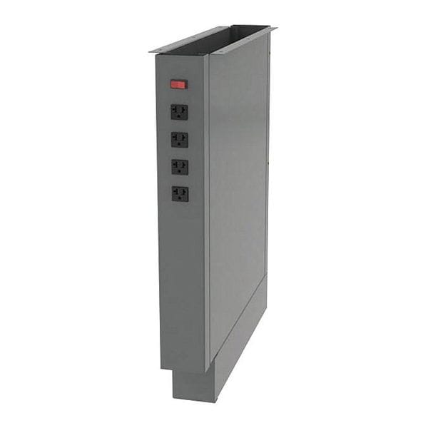 Cabinet, 21" D Leg Pedestal with AC