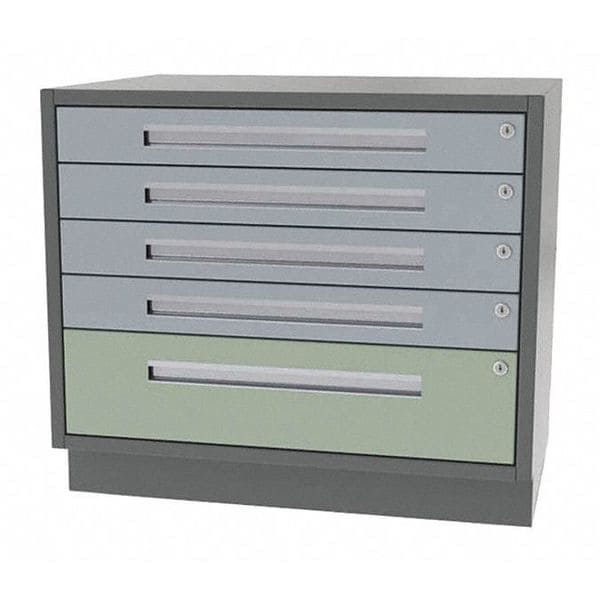 Cabinet, 5 Drawer, 42"Wx21"Dx28"H