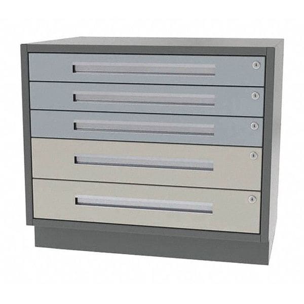 Cabinet, 5 Drawer, 42"Wx21"Dx28"H