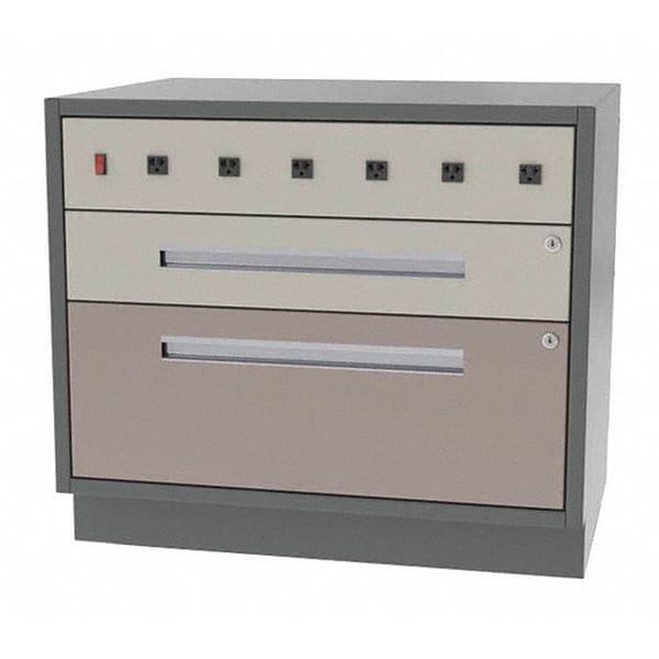 Cabinet, 1 Box/1 Drawer, 32"Wx18"Dx28"H