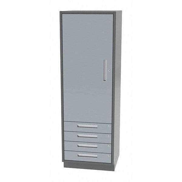 Tall Cabinet, 36"x24"x72", Door/4 Drawer