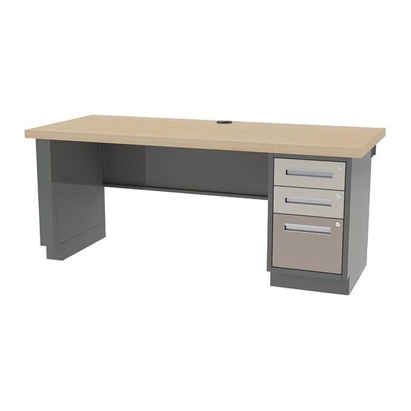 Pre Engineered Work Stations Workstation, 30" D X 29-3/4" H, 96" W X Hardwood, Maple