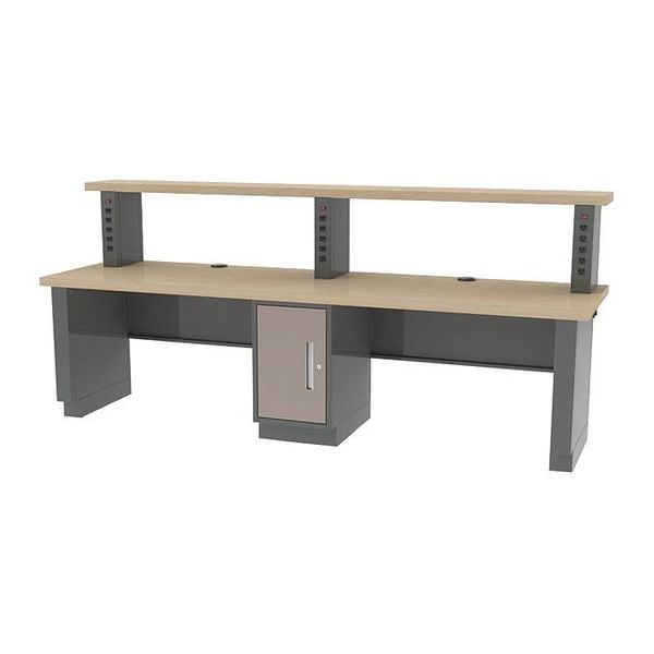 Pre Engineered Work Stations Workstation, 30" D X 47-1/2" H, 108" W X Hardwood, Maple