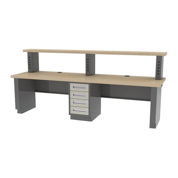 Pre Engineered Work Stations Workstation, 30" D X 47-1/2" H, 108" W X Hardwood, Maple