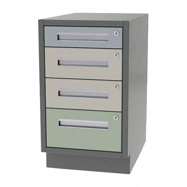 Cabinet, 4 Drawer, 16" W x 18" D x 28" H