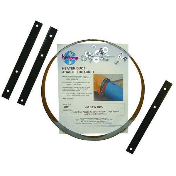 Heater Duct Adapters, 12" W, 12" L