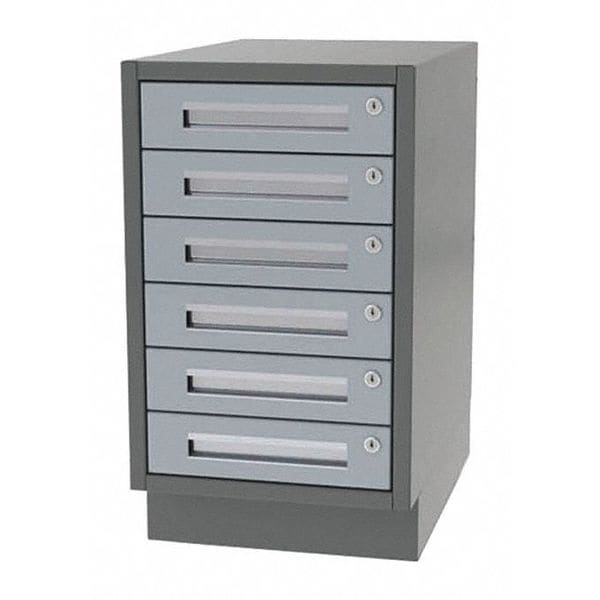 Cabinet, 6 Drawer, 16"Wx21"Dx28"H