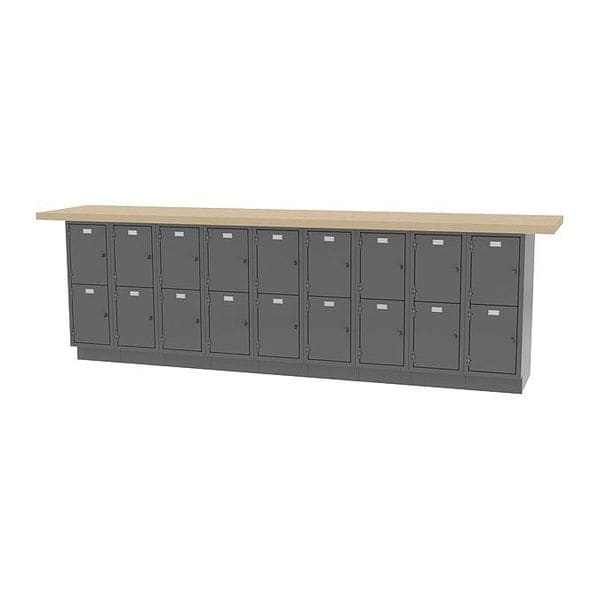 Wall Work Bench, 120" W, 35-3/4" Height