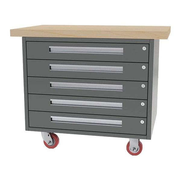 Mobile Bench, 38" W, 34" Height