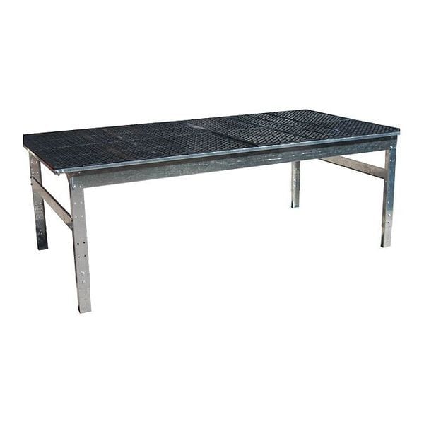 Greenhouse Growing Tables, 48" W, 27" to 38" Height